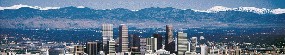 Rocky mountains from Denver Colorado